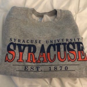 Grey Syracuse Crewneck Sweatshirt